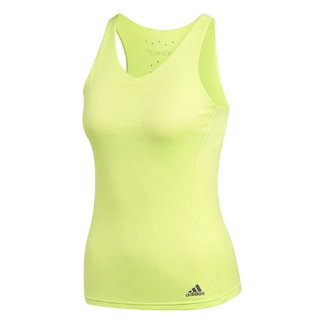 Adidas Women's Climachill Tank (Semi Frozen Yellow, X-Large)