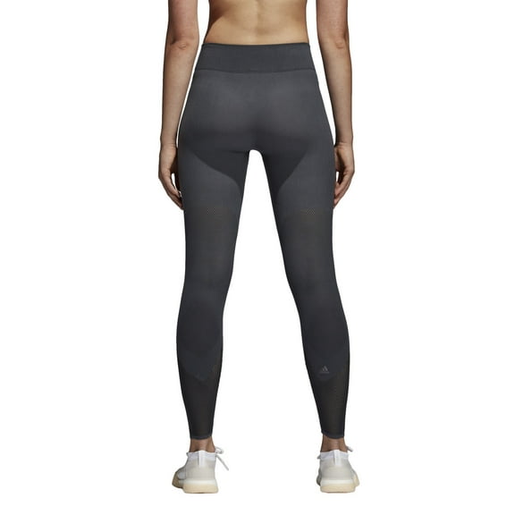 Adidas Women's Climacool Warp Knit Leggings Carbon Black Size Large