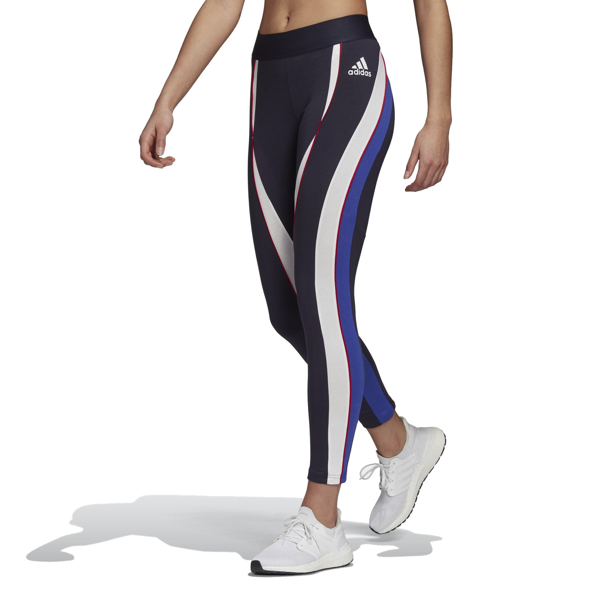 Adidas Tights, White Colorblock Women\'s / Ink Legend