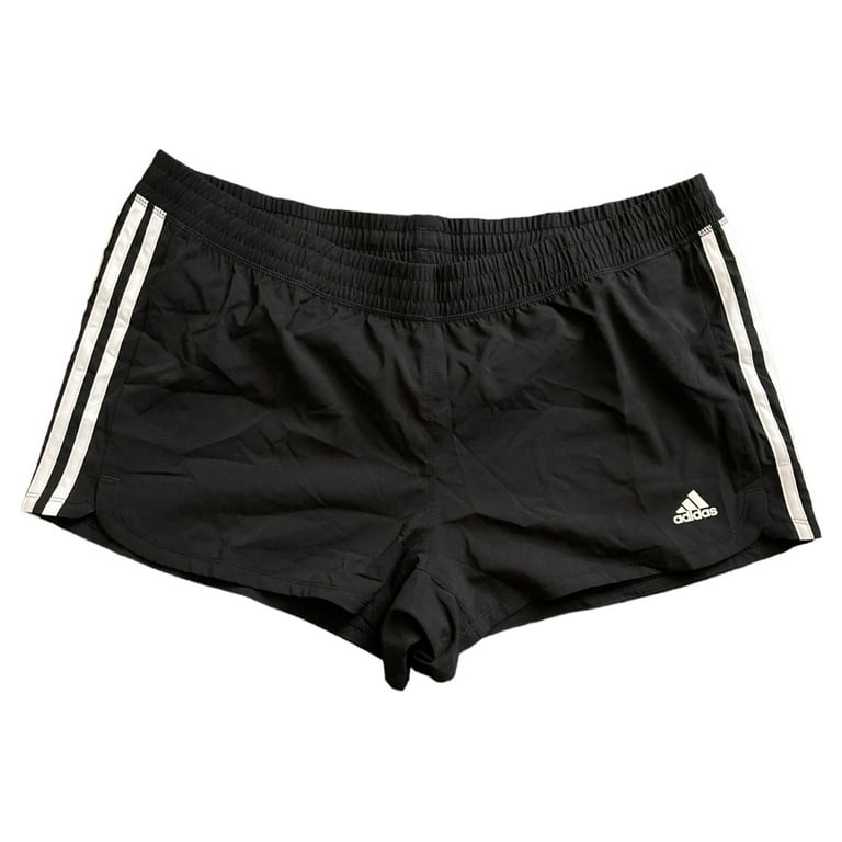 【ADIDAS】3S Woven Short Pants - White:Black / JW5098 Adidas Women's Elastic Waist Pacer 3 Stripe Woven Training
