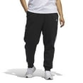 thumbnail image 1 of Adidas Women's Essentials 3 Stripe Fleece Pant - Extended (Black/White,Women,1X), 1 of 4