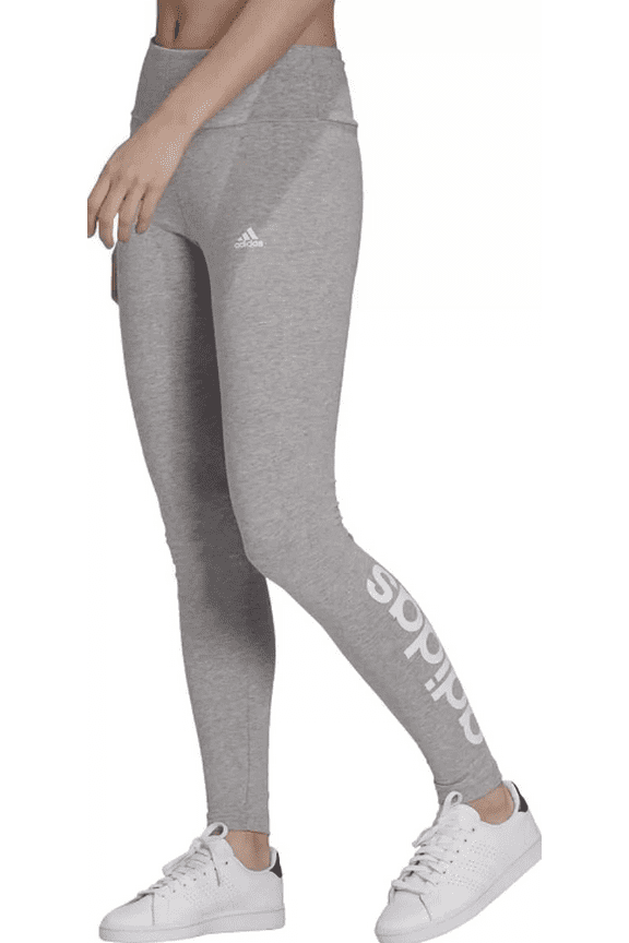 Women's Essentials High-Waisted Logo Leggings (Grey Hthr, XS)