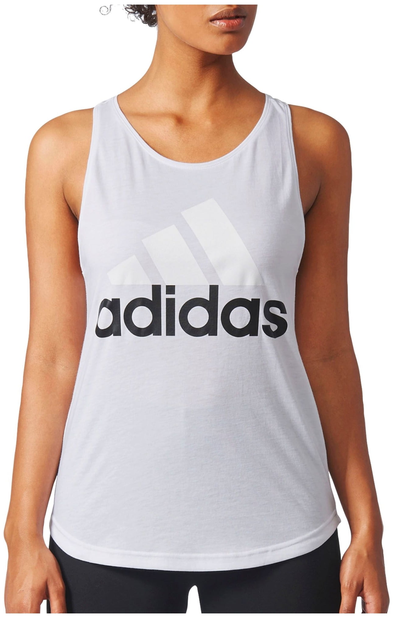 Adidas essentials linear loose tank top online