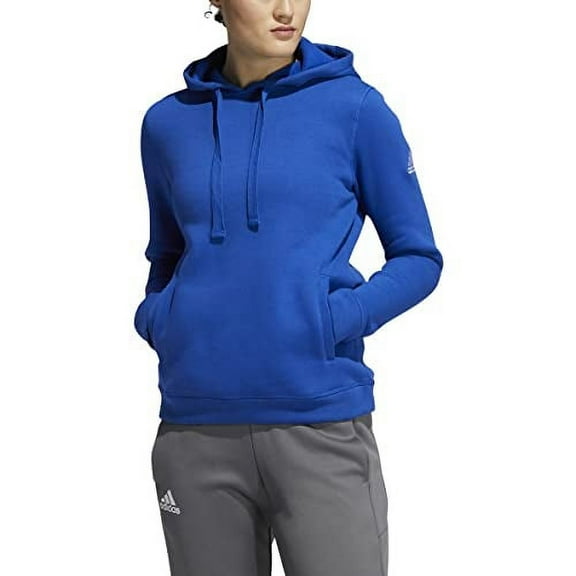 Adidas Women's Fleece Hoodie Royal Blue/White 2XL