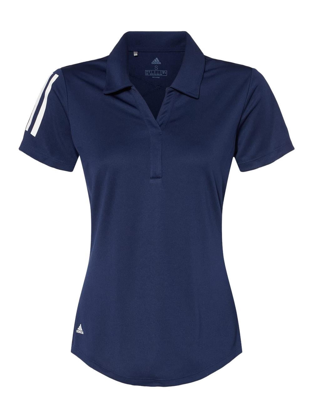 Adidas - Women's Floating 3-Stripes Polo - A481 - Team Navy Blue/ White ...