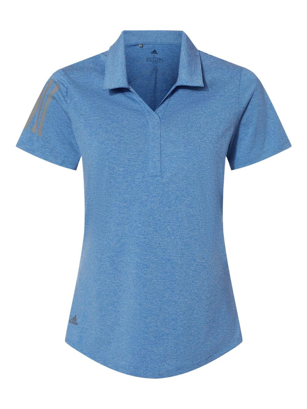 Adidas - Women's Floating 3-Stripes Polo - A481 - True Blue Heather ...