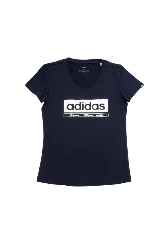 Women's Foil Graphic Crew Neck Tee, Ink,XS - US