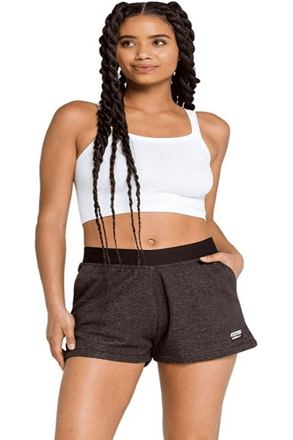 Women's French Terry Pull-On High-Waisted Active Shorts Black XS, $35 NWT