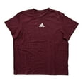 thumbnail image 1 of Adidas Women's Fresh Short Sleeve Graphic Print Crewneck Tee (Maroon, XL), 1 of 2