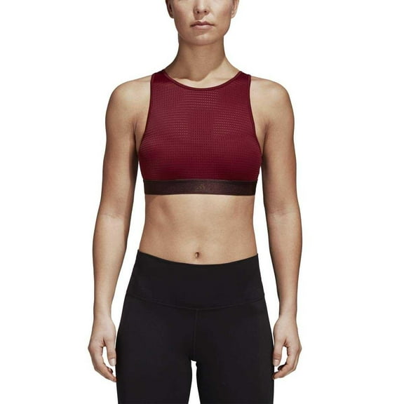 Adidas Women’s Halter Bras 2.0, Night Red, X-Small