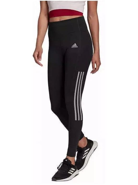 Women's High Waist 7/8 3-Stripe Active Tight with Pocket, Legging (Small)