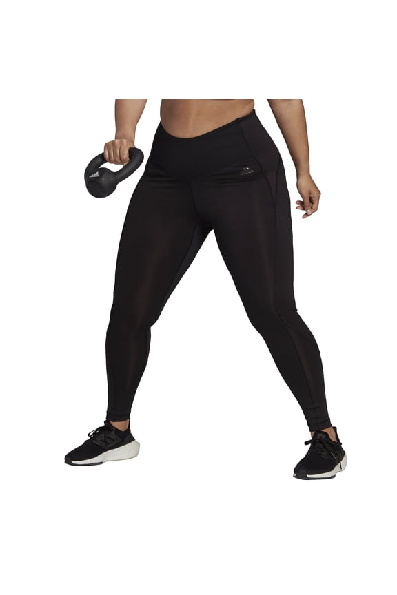 Women's Hyperglam Full Length Training Tights Plus Size 1X Black