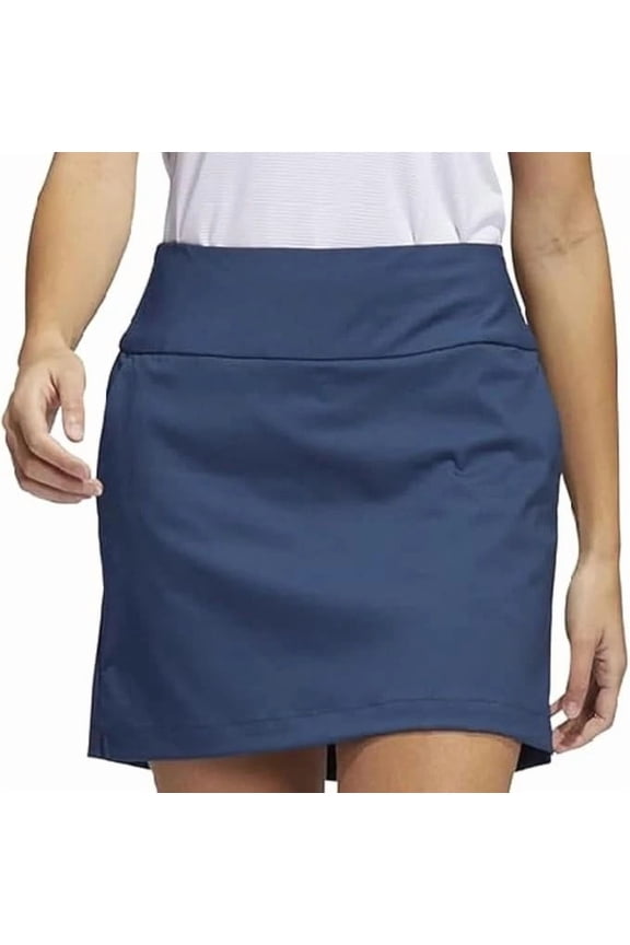 Women's Lightweight Slip-On Golf Skort - Shorts with Inner Layer - Two Front Pockets Navy, S