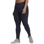 Adidas Womens Linear-Logo Full Length Leggings - Legend Ink/White