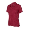 thumbnail image 1 of Adidas - Women's Mélange Polo - A403 - Collegiate Burgundy Melange - Size: 3XL, 1 of 3