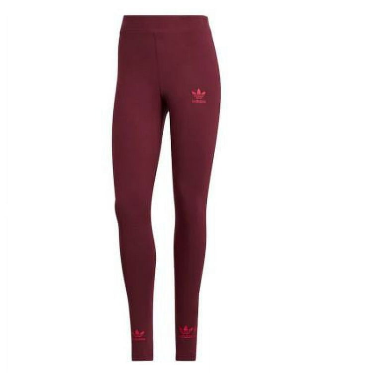 Adidas Women's Originals Trefoil Logo Play Tights, Victory Crimson