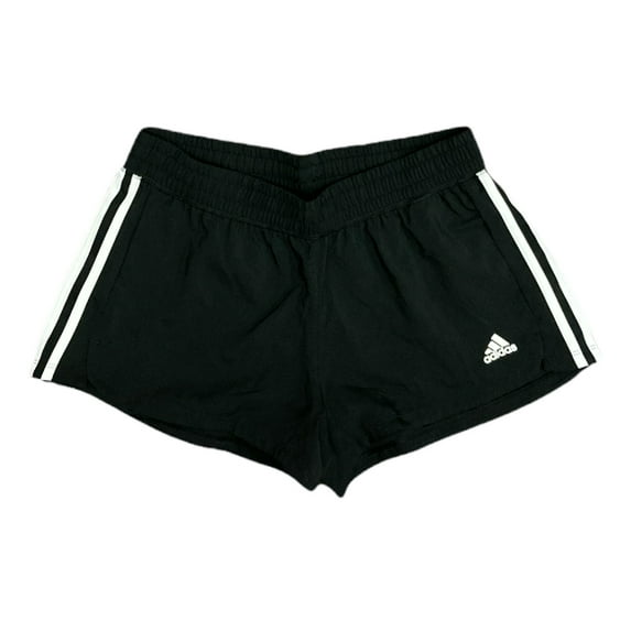 Adidas Women's Pacer 3 Stripe Woven Polyester Gym Shorts (Black, S)