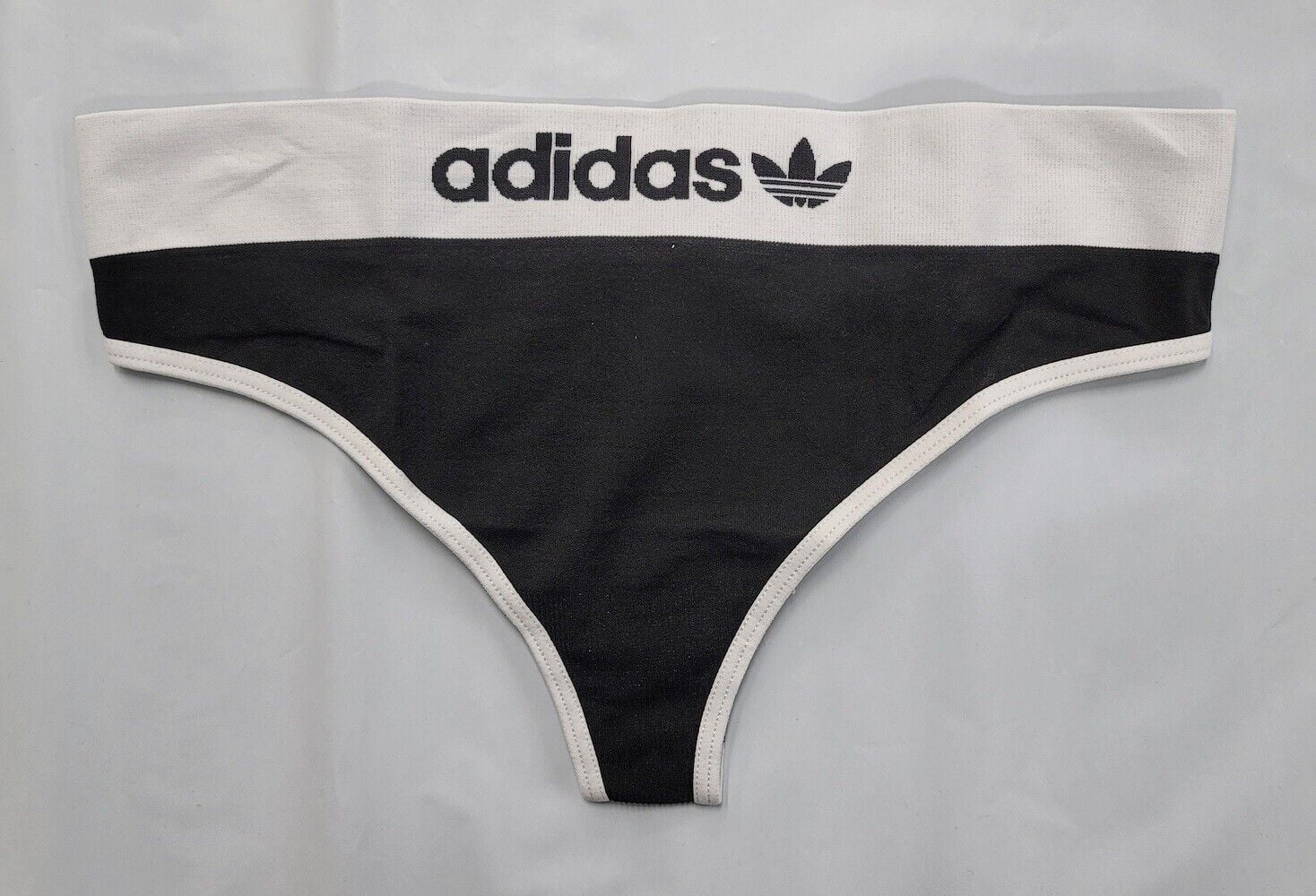 Adidas Women's Seamless Thong Underwear (Black 2, Small) - 4A1H64 