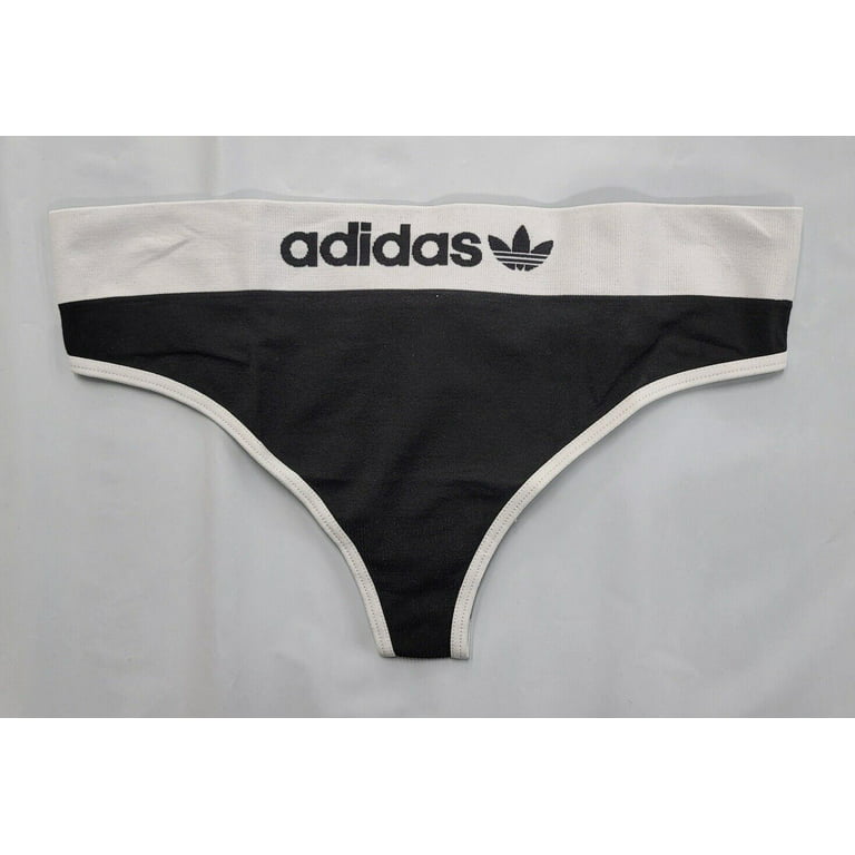 Adidas Women's Seamless Thong Underwear (Black 2, Small) - 4A1H64
