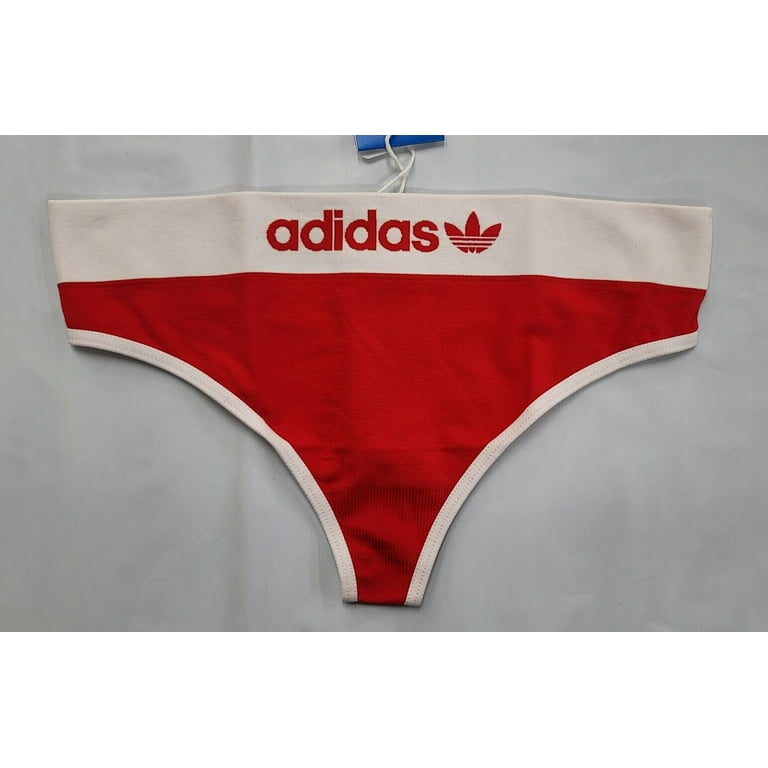 Adidas Women's Seamless Thong Underwear (Red 2, Large) - 4A1H64