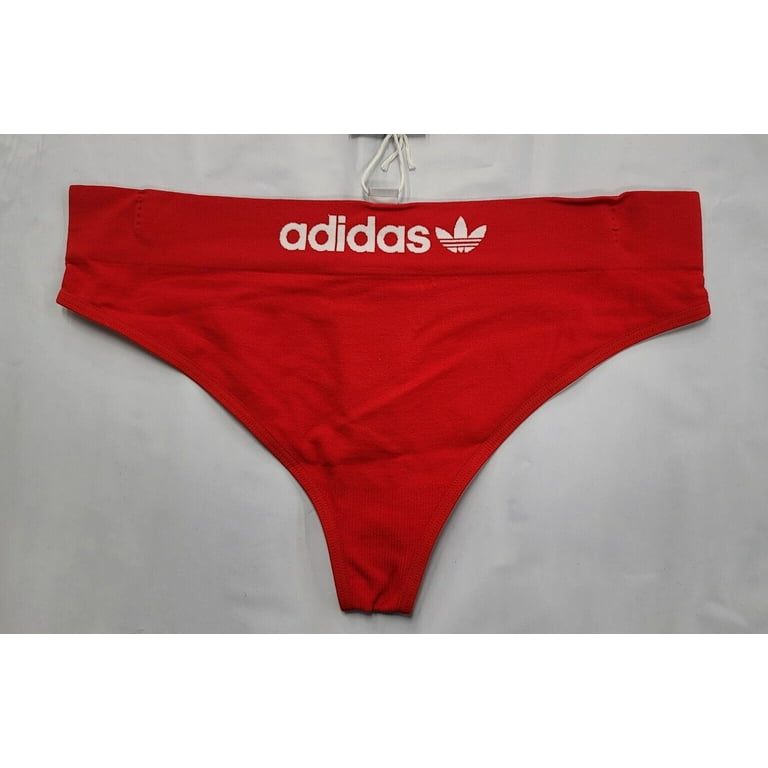 Adidas Women's Seamless Thong Underwear (Red, Small) - 4A1H64 