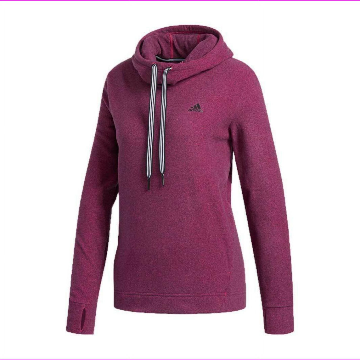 Adidas Women's Soft Trans Adidas Logo Hoodie Pullover (Reamag, Large ...