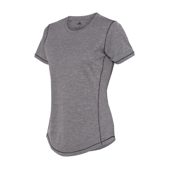 Adidas - Women's Sport T-Shirt - A377 - Black Heather - Size: XL