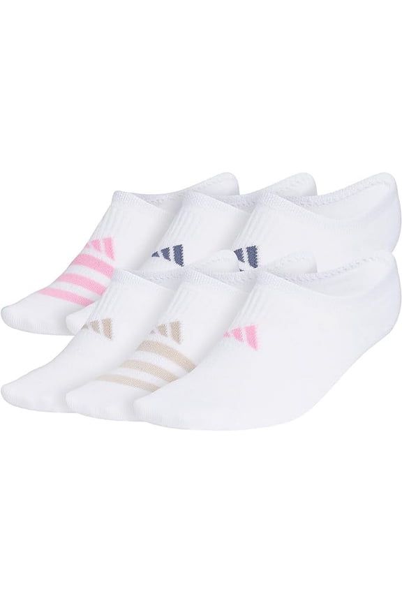 Women's Superlite 3.0 6-Pack Super No Show, Athletic Socks, Invisible Ultra Low-Profile, Cushion & Arch Compression - M