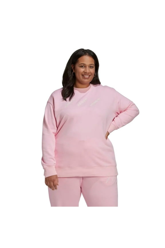 Women's Sweatshirt Soft French Terry Ribbed Crewneck Active Sweater Top