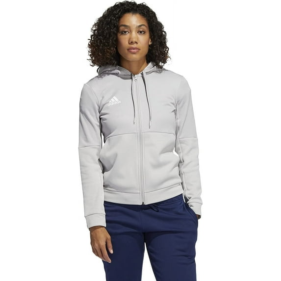 FQ0184 Adidas Women's Team Issue Full Zip Jacket Grey/White XL