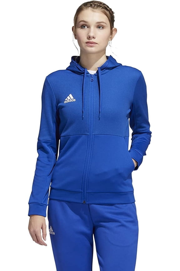 FQ0190 Adidas Issue Full Zip Jacket Women's Casual Royal Blue/White S