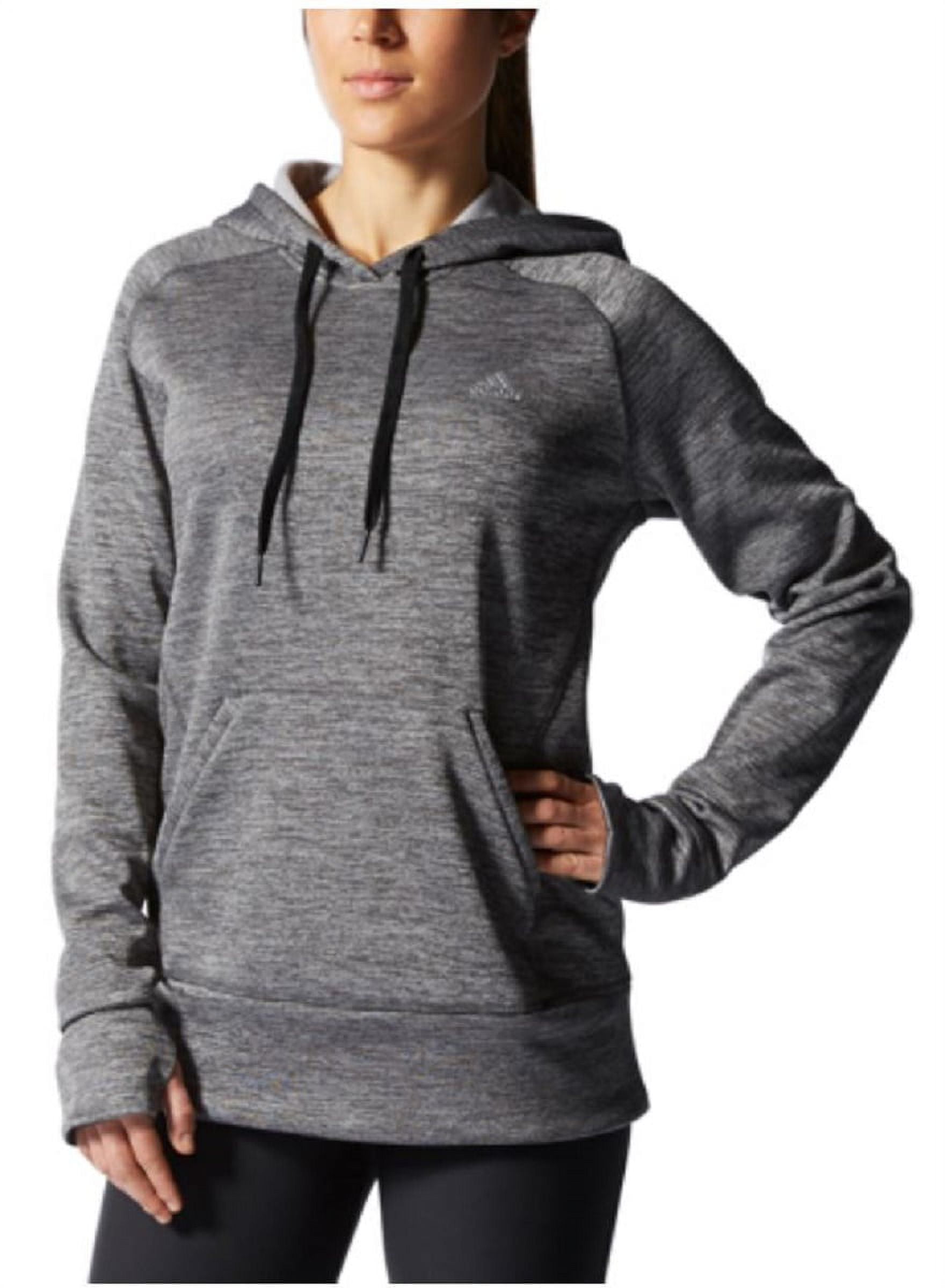 Hoodie(Dark Heather Issue Climawarm Adidas Women\'s Grey, Team Pullover X-Large)