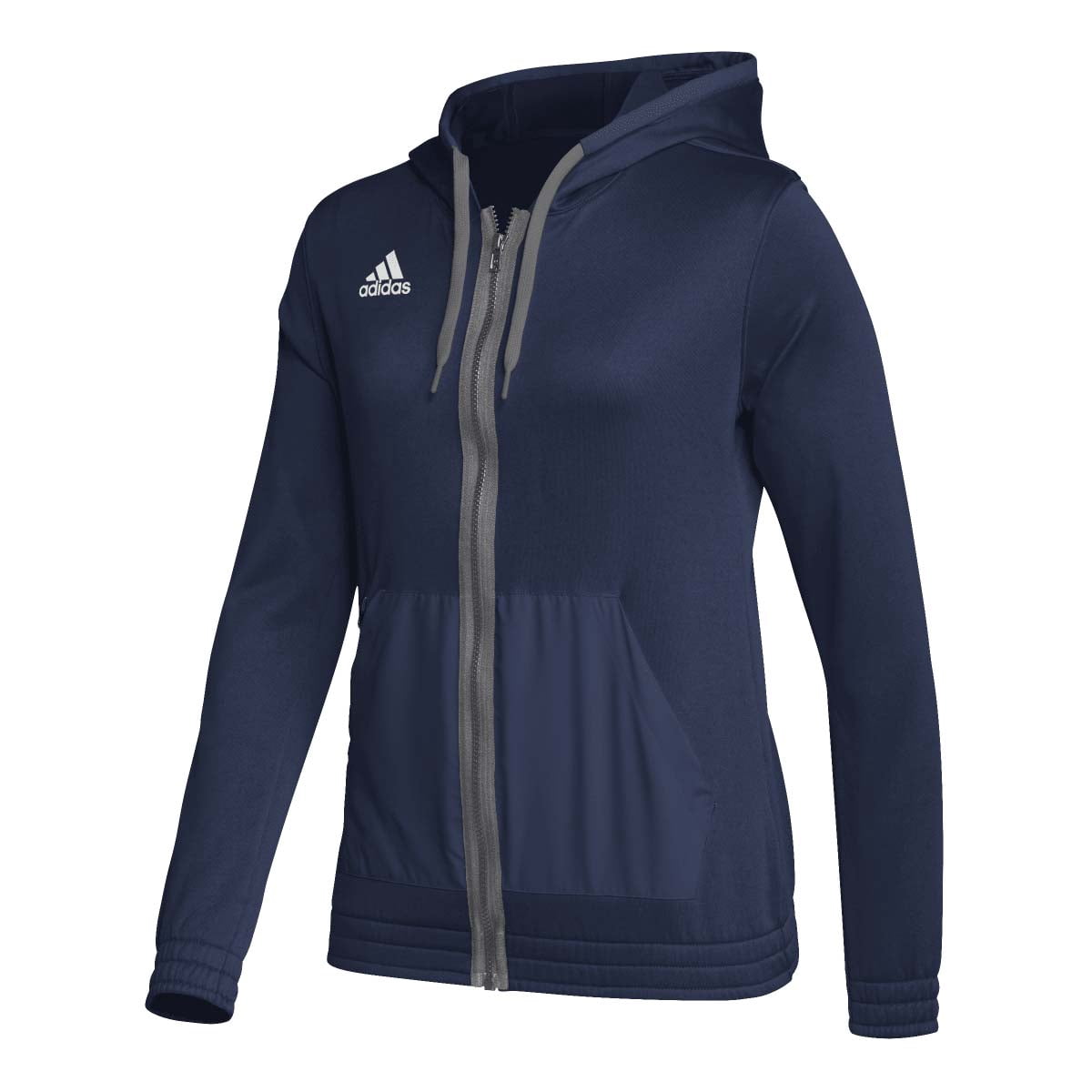 Adidas Women's Team Issue Full-Zip Hoodie Navy | Gray L