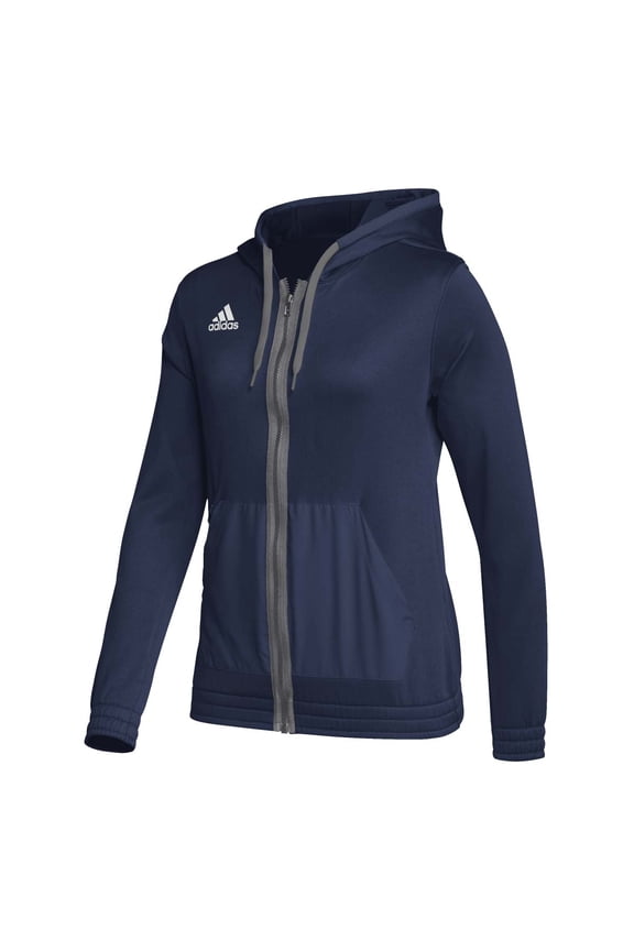 Women's Team Issue Full-Zip Hoodie Navy | Gray L