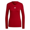 thumbnail image 1 of Adidas Women's Team Long Sleeve Base Tee S Power Red, 1 of 1