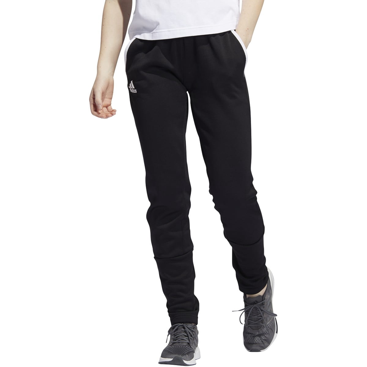 Adidas Women's Team Tapered Pants L Black | Gray