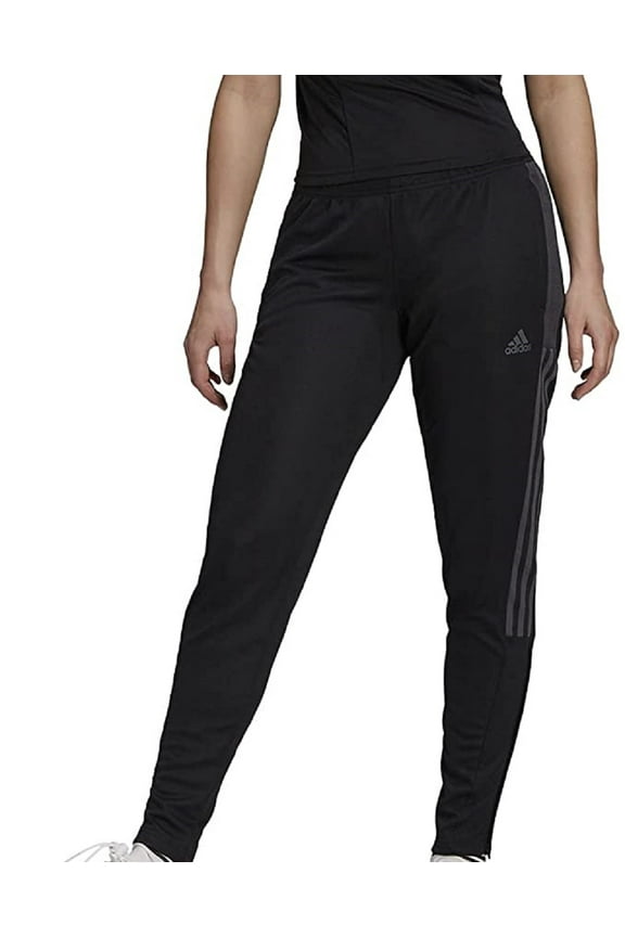 Women's Tiro Track Pants, Black/Dark Grey Heather, X-Small