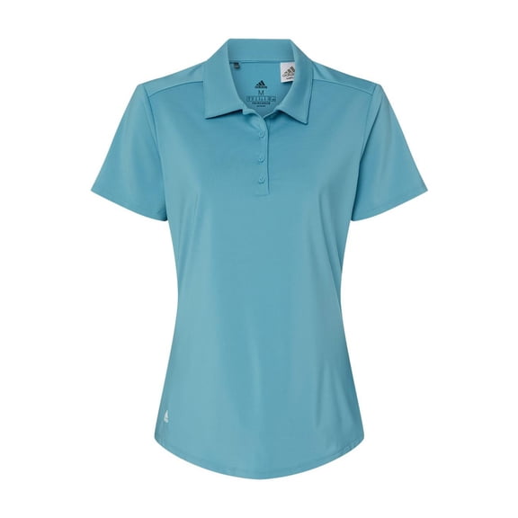 Adidas - Women's Ultimate Solid Polo - A515 - Hazy Blue - Size: S