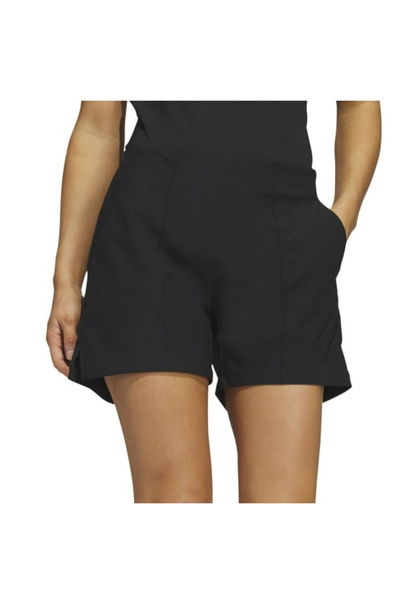 Womens adidas Pintuck Pull-On Shorts Color: Black Size: SMALL