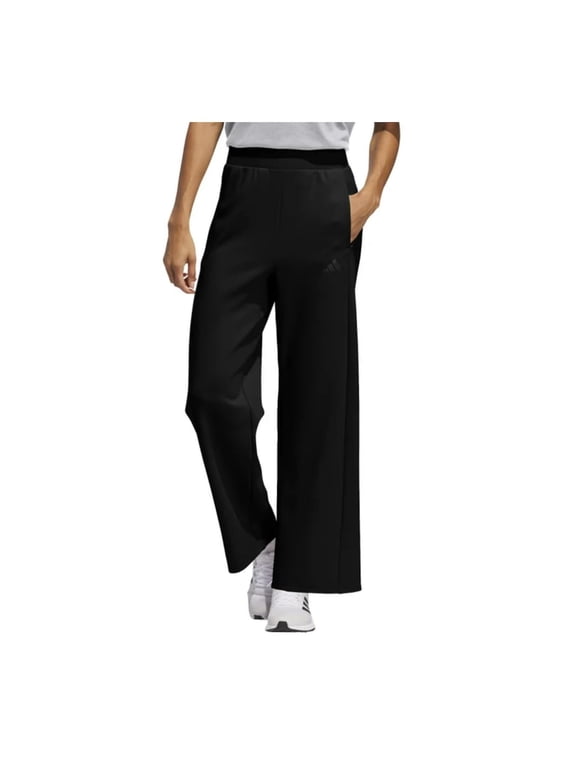 Women's Wide Leg Pant with Pockets, Black, XL