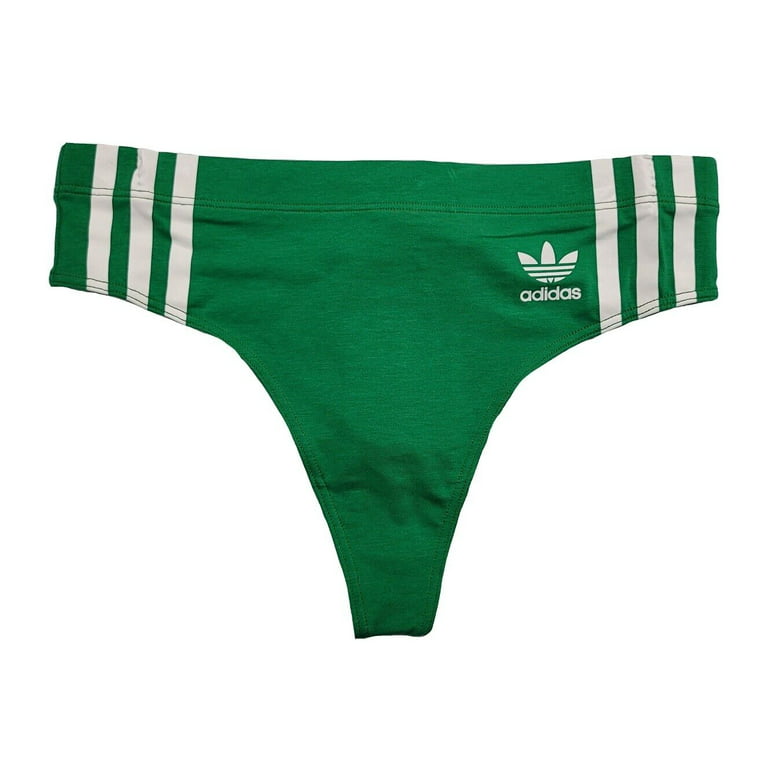 Adidas Women's Wide-Side Thong Underwear (Bold Green, XXL) - 4A1H63