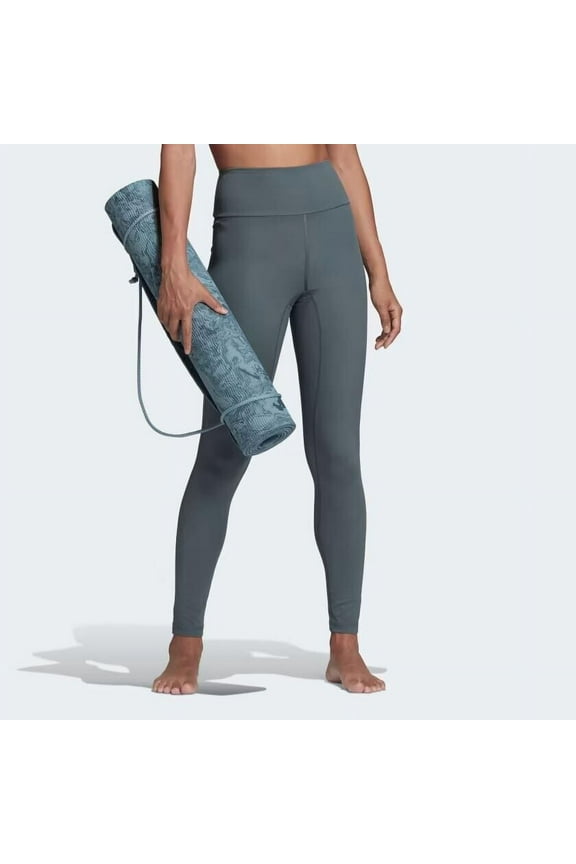 Women's Yoga Essentials High-Waisted Leggings HD6795 Blue Oxide