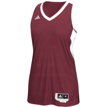 Adidas Womens 2-Tone Basketball Team Jersey, Red, X-Large