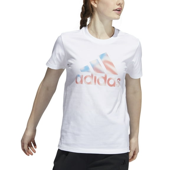 Adidas Womens Americana Logo T-Shirt White S