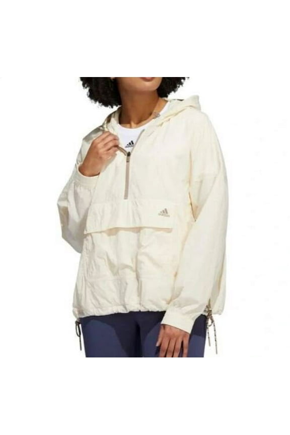 Womens Anorak Jacket Wonder White Size Medium