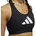 thumbnail image 1 of Adidas Womens Black Don't Rest 3 Bar Logo Racerback Padded Sports Bra Sz XS $40, 1 of 10