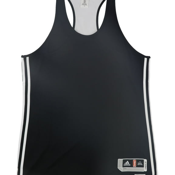 Adidas Womens Blank Basketball Jersey, Black, XX-Large