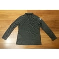 thumbnail image 1 of Adidas Womens Climalite Long Sleeve Ultimate 1/4 Zip Top CC5686 Heathered Black, 1 of 3