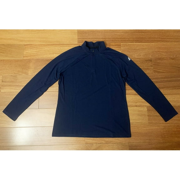 Adidas Womens Climalite Long Sleeve Ultimate 1/4 Zip Top CC5690 Navy