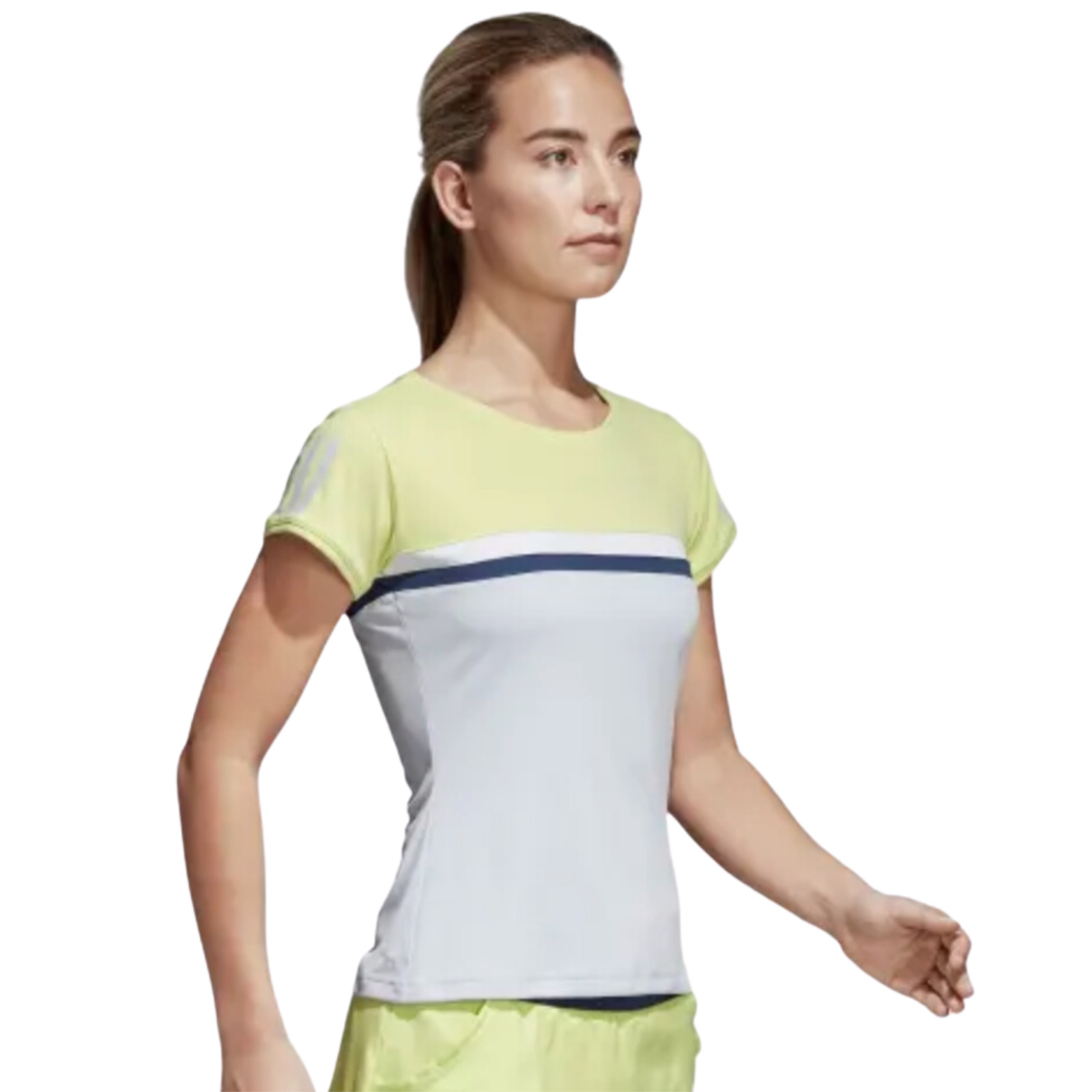 Adidas Womens Club Tee Short Sleeve Top TShirt Tennis Sport Aero